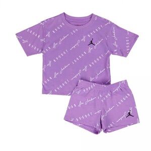Jordan Kids Purple short set 4t